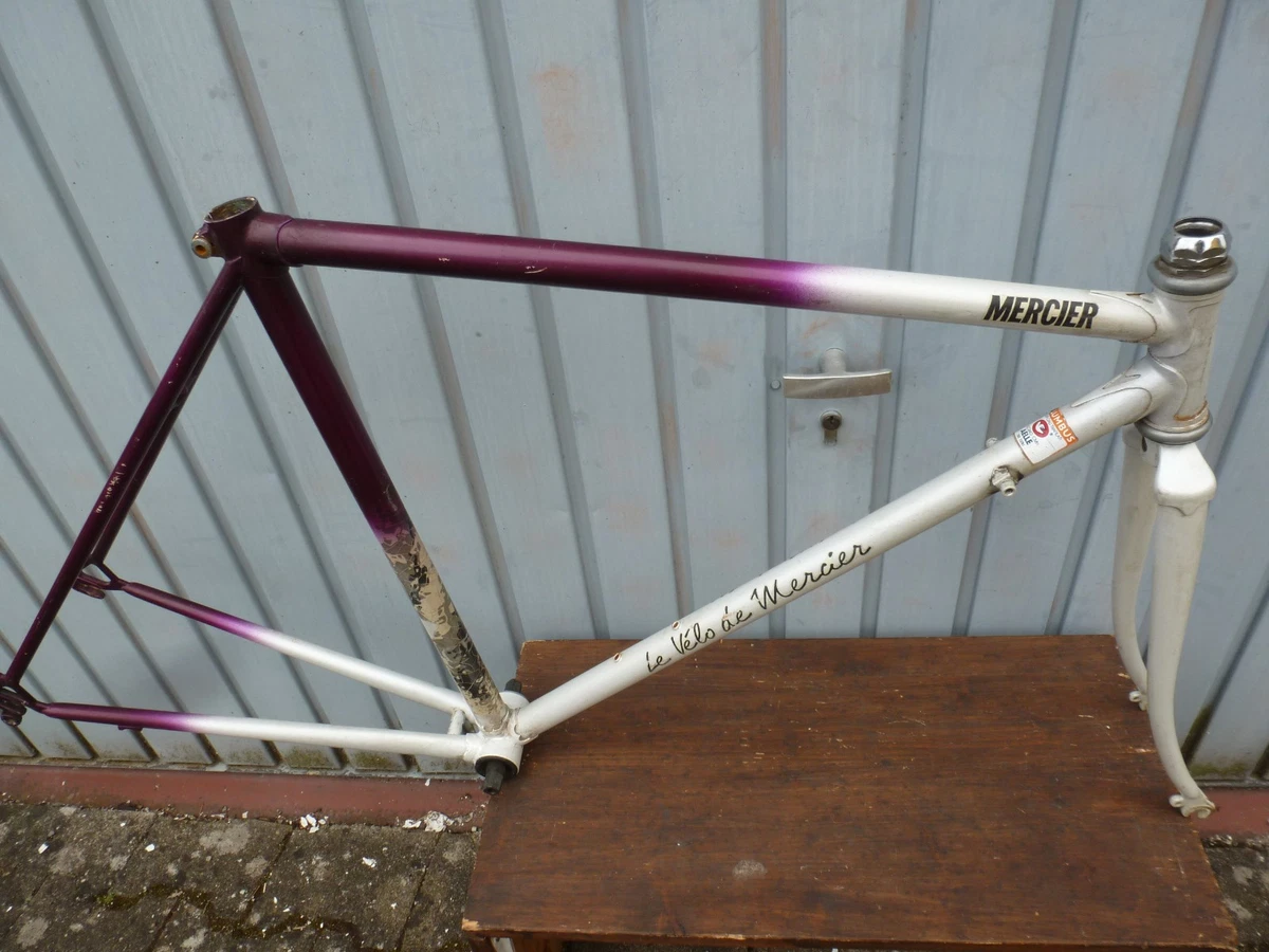 Cadre Vélo Vintage Mercier Années 70 - Reynolds 531, Taille 59 Cm, Couleur Rose - Occasion Avec Fourche
