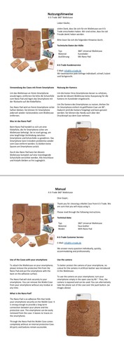 Wallet case für Samsung Galaxy XCover7 Kork Schutz Hülle Walletcase Cover Tasc - Bild 6 von 7