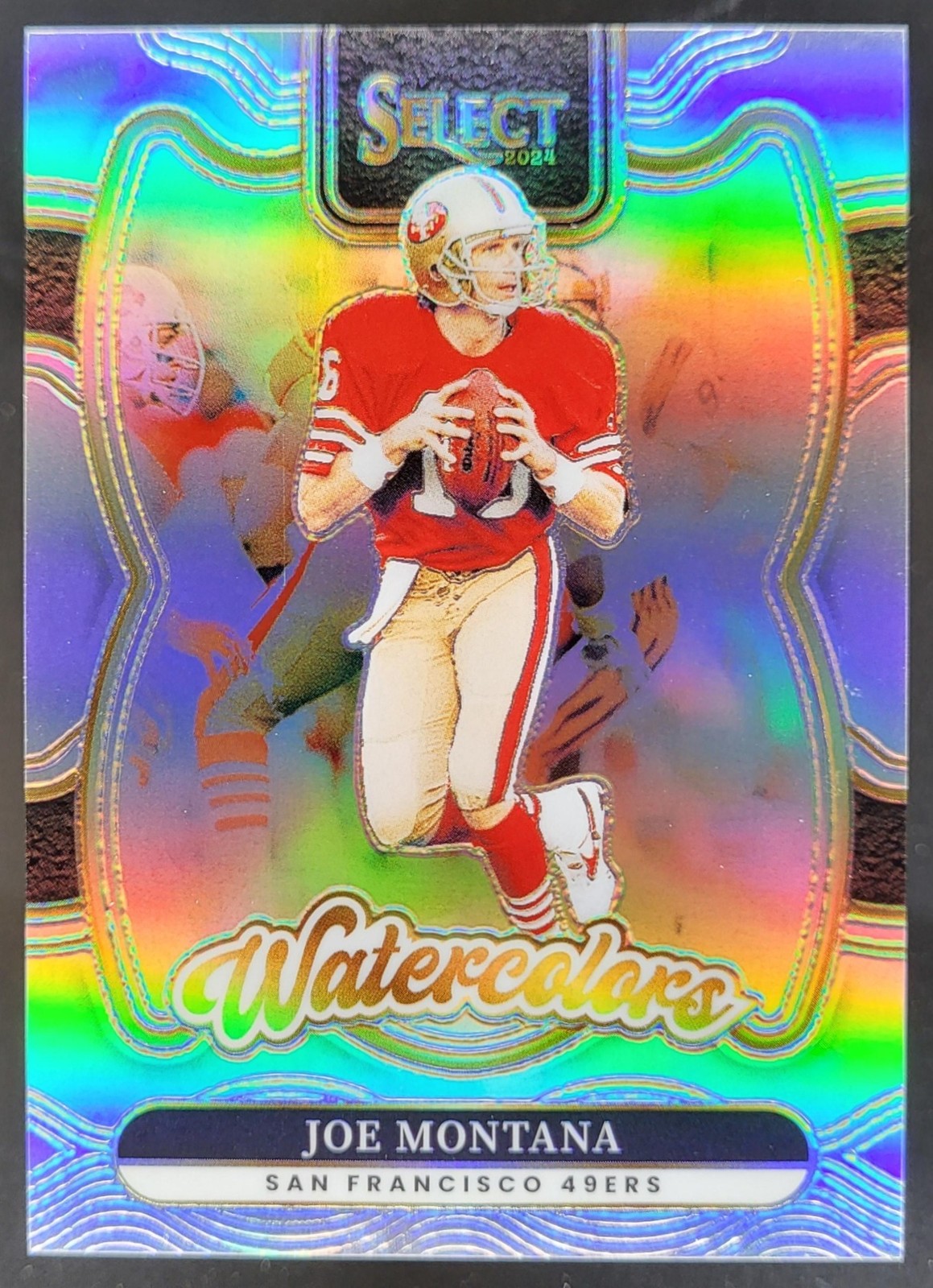 2024 Panini Select Joe Montana Watercolors #4 San Francisco 49ers DD5