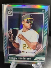 2024 Panini Donruss- Optic Legends Ricky Henderson Silver Holo Prizm #25