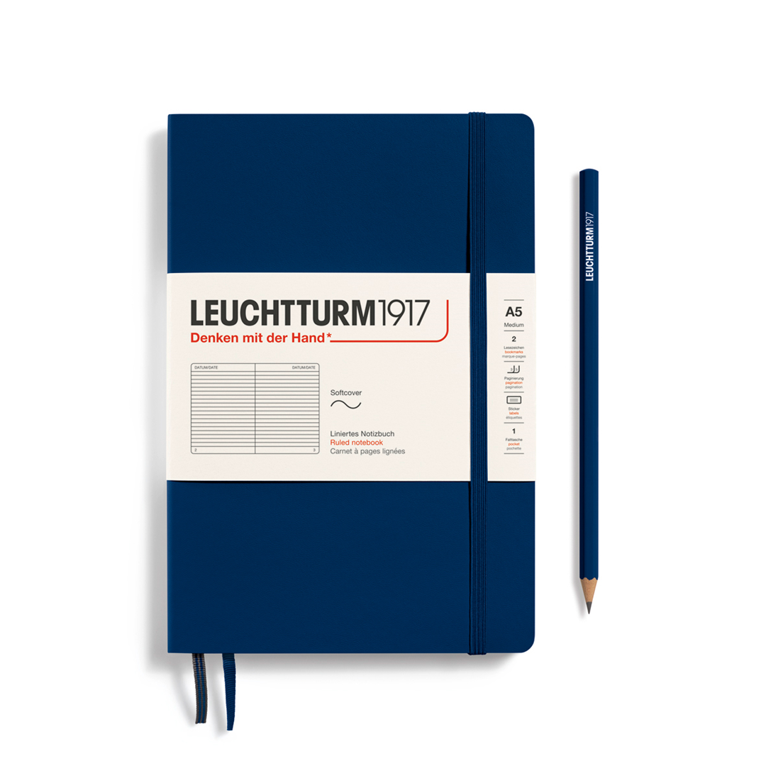Notebook Medium A5 Soft Righe Blu Mare | Leuchtturm 1917
