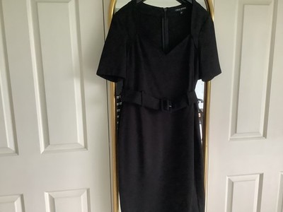 Next Petite black dress size 10P with sweetheart neckline