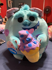 Disney Squishmallows Sulley Monsters Inc Plush Holding Boo Ice Cream Cone
