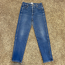 Vintage Calvin Klein Mom Jeans Womens 10 Blue High Rise Straight Leg Made in USA