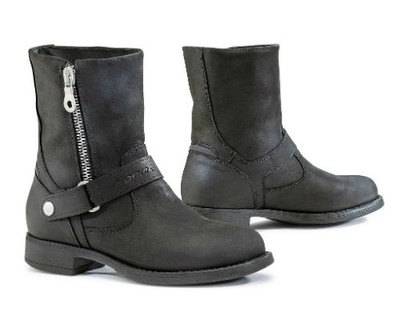 Forma EVA motorcycle boots, womens vintage touring cruiser black Brand New