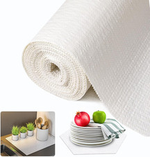 Shelf and Drawer Liner for Kitchen Cabinet, Non Adhesive Non Slip Shelf Paper Wa