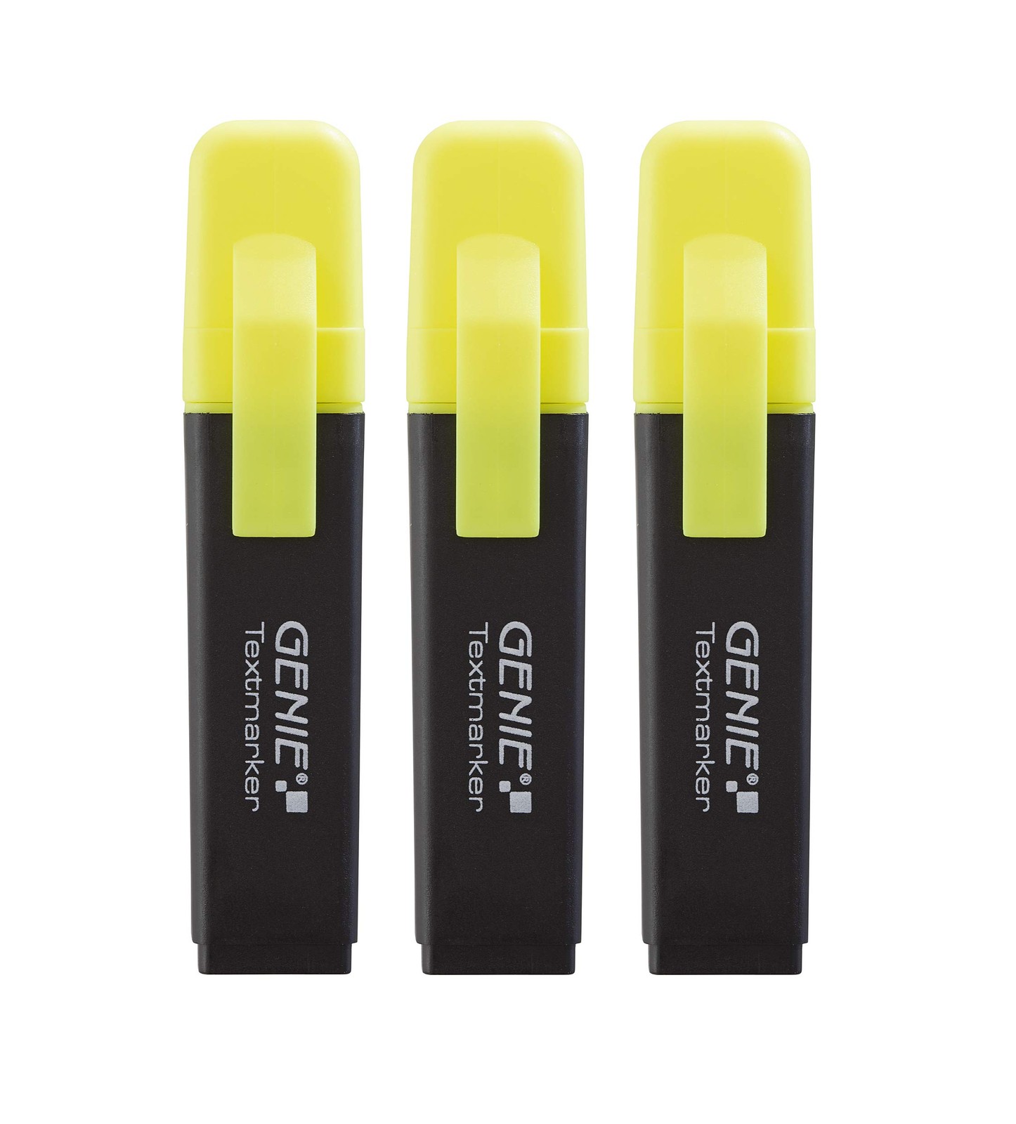 Genie Highlighters with Chisel Tip Fluorescent Yellow 3er Pack 3190₽