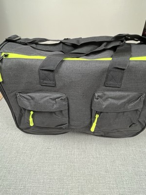 Hombys Garment Duffle Bag Black 17  x 12  x 7.5  Travel Packing Suitcase
