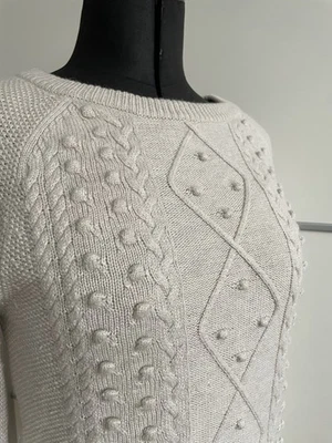 Pulli Esprit 36 Aran Muster beige - Bild 1 von 4