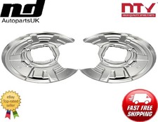 For BMW 5 10- F10 F11 2x Rear Brake Disc Dust Cover Back Plate Shield PAIR