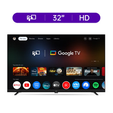 32-Inch Smart TV, 720P HD Google TV with Google Play Built-In Google Cast , Dolb
