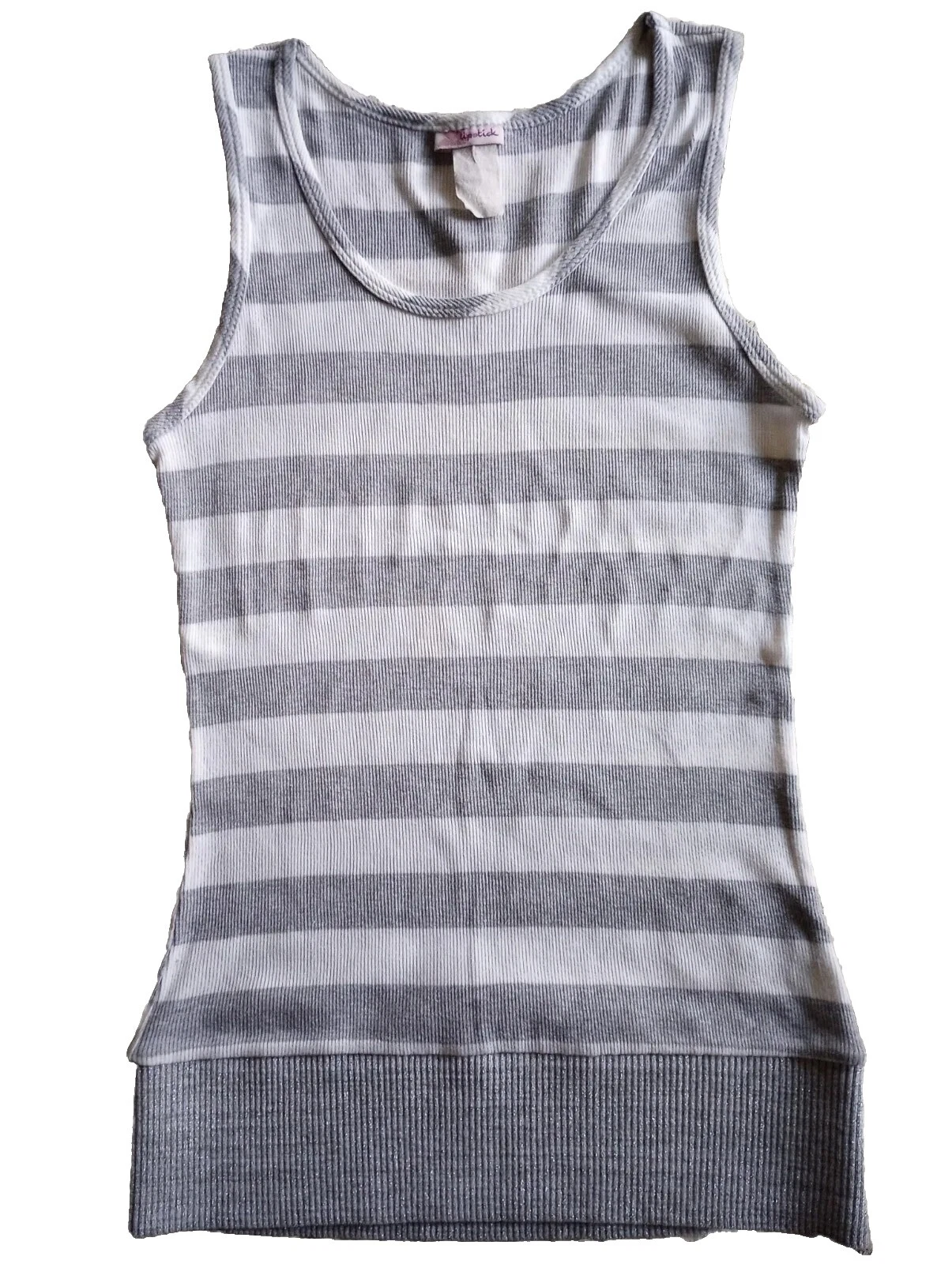 Lipstick Striped Tank Tops for Women
