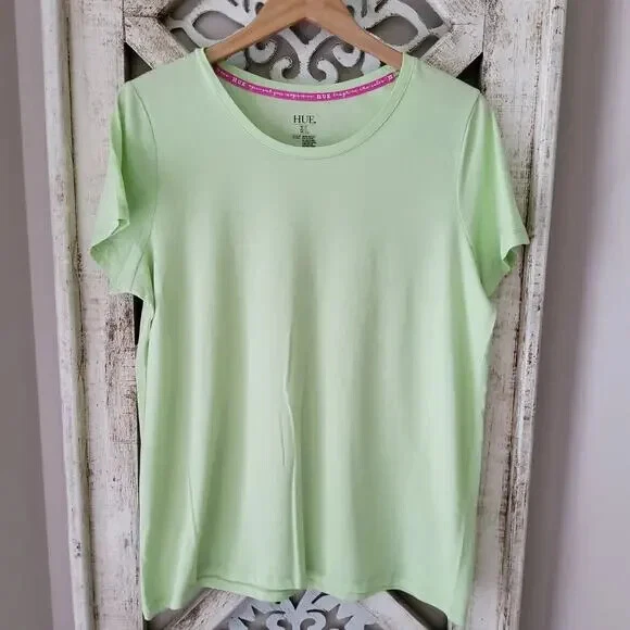 Tono Mujeres Ropa de Dormir Manga Corta Cuello Redondo Camiseta Ropa de Salón Athleisure Pijama Foto 3 de 4