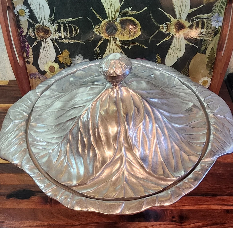 Plato de repollo Wilton Armerale con tapa, vintage con etiquetas originales Foto 2 de 4