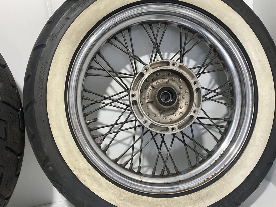 1996 Kawasaki Vulcan 800 Wheel Set (Read Description)(OEM) Foto 2 de 4