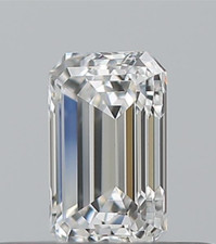 0.35 Ct Emerald Cut 100% Natural Diamond E/VVS1 Lustrous 4 x 3 mm GIA CERTIFIED 2500.00 per carat