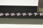 Pansies Flowers Bracelet Mib Joan Rivers Classic Enamel