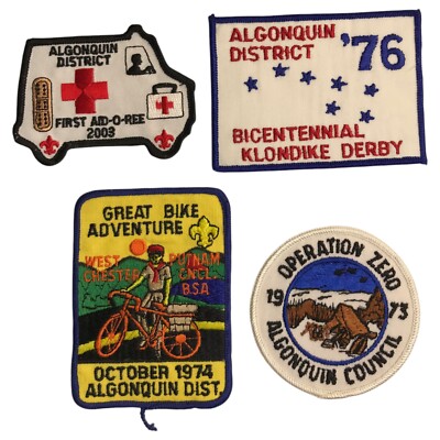 Algonquin Council MA Lot of 4 Event Patches (ZA118)