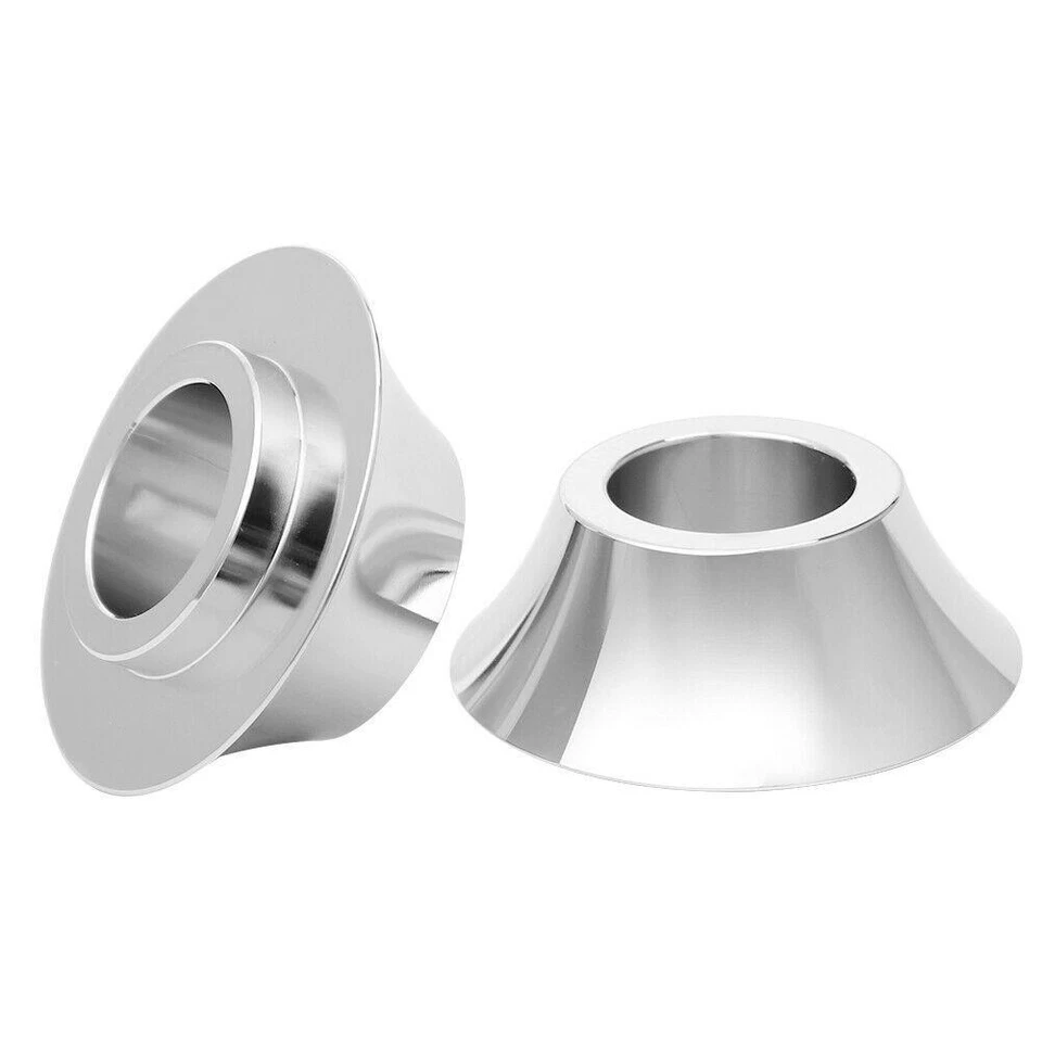 Хромированные передние конические прокладки для оси 25 мм подходят для Harley FLH Bagger 2008-2018 - Изображение 2 из 4