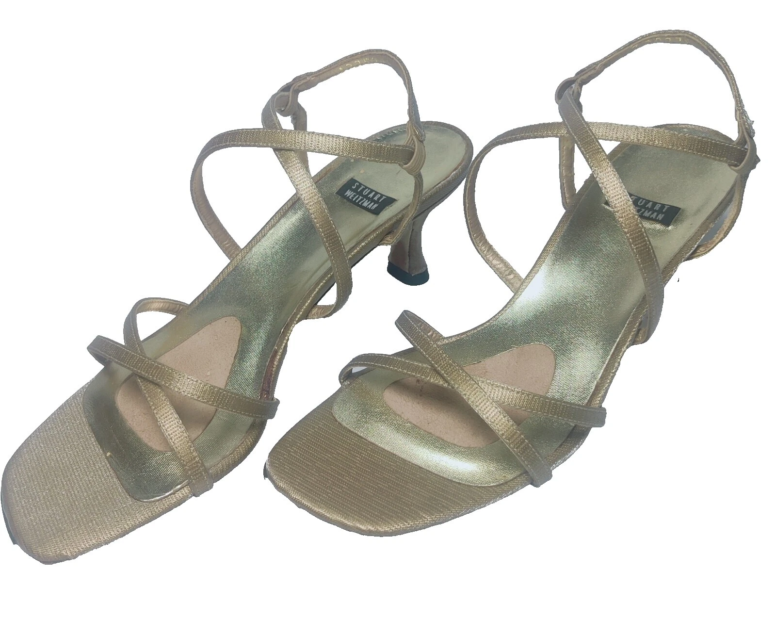 Stuart Weitzman 条纹楔形高跟鞋女式