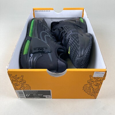 Nike Lebron Witness VI 6 Volt Black CZ4052-004 Men's Size 6.5