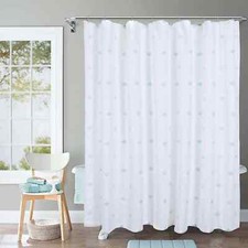 BLC Boho Diamond Print Shower Curtain Stall Bathtub Farmhouse 72" x 72" New