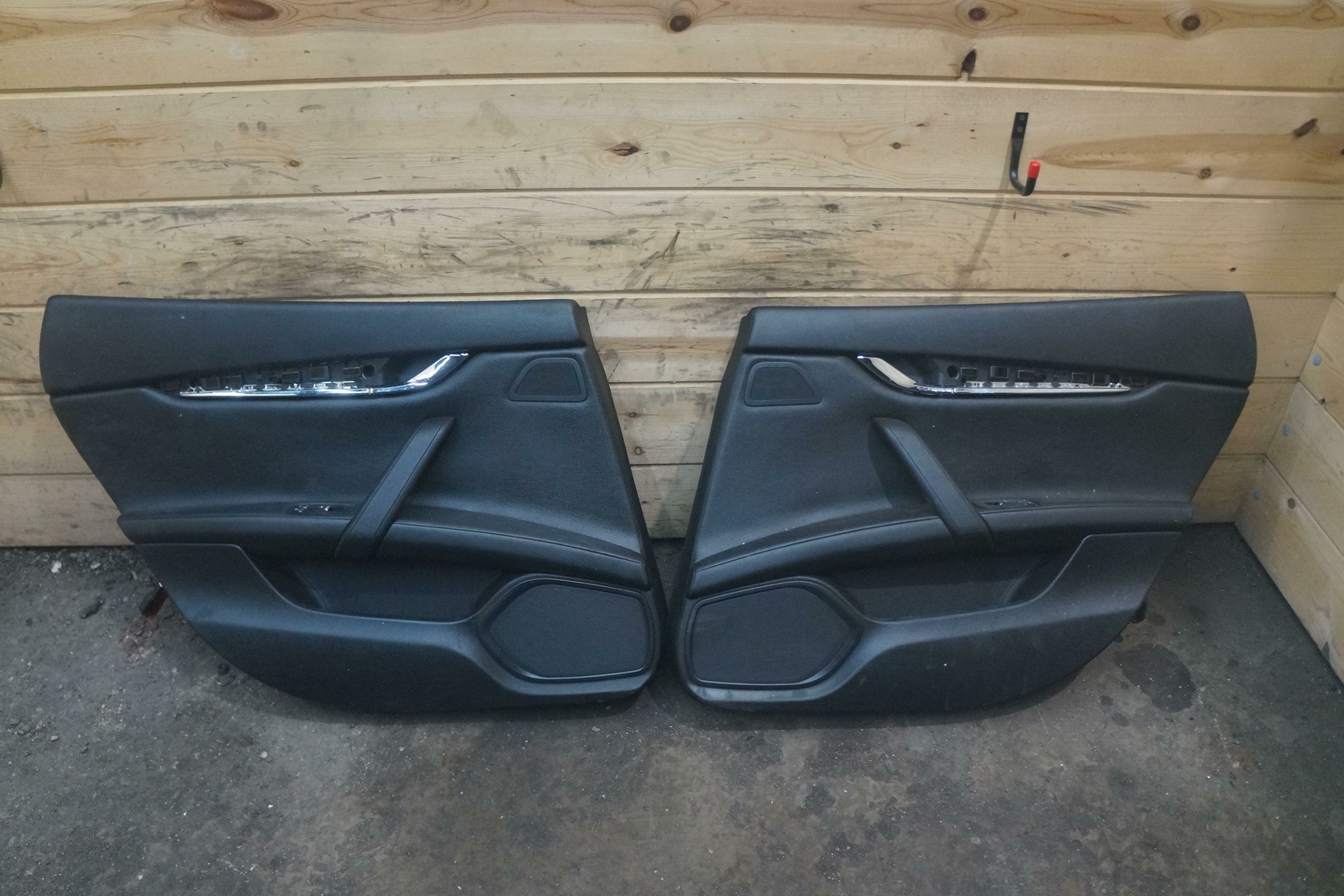 Set 4 Interior Door Trim Panel Black OEM Maserati Quattroporte M156 2014 *Note*