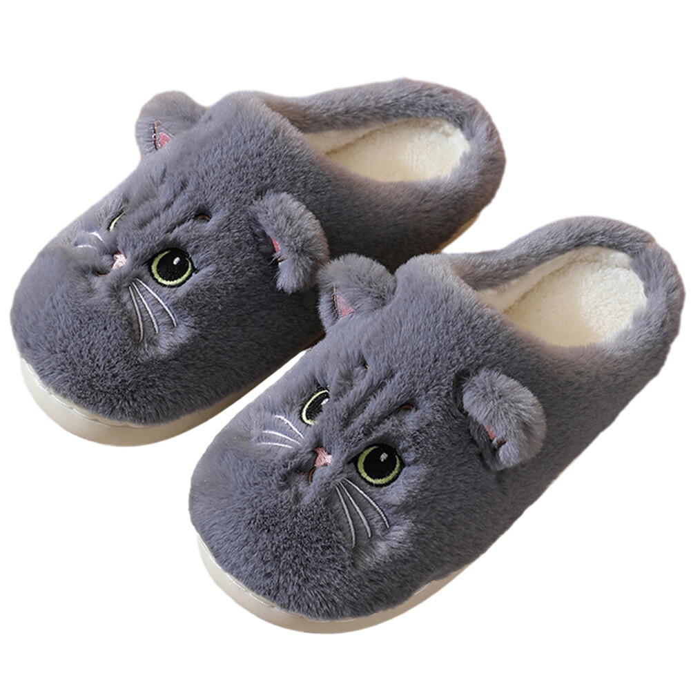APL Pantofole da donna uomo coppia pantofole per gatti carine pantofole per gattino fuzzy per inverno