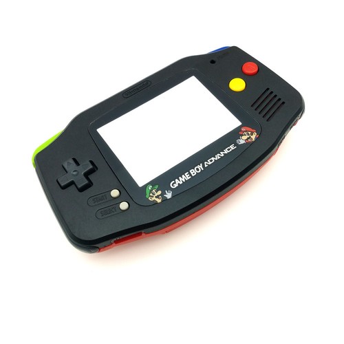 Black & Red Housing Shell Mix Color Buttons for Game Boy Advance - Picture 6 of 7