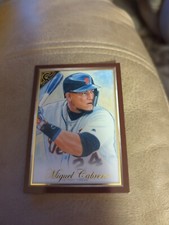 2019 Topps Gallery Wood Frame SP, #145, Miguel Cabrera, Detroit Tigers