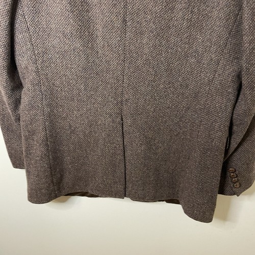 VTG John Henry Brown Wool Tweed Slim Fit Sports Coat Blazer Jacket Men’s Sz 44L - Picture 9 of 11