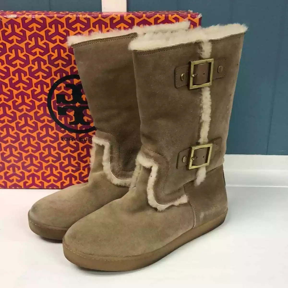 Tory burch moccasin clearance boots