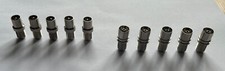 10 Satellite F Type/TV Aerial Adapter F Connector 5 x Male 5 x Female RF Coaxial