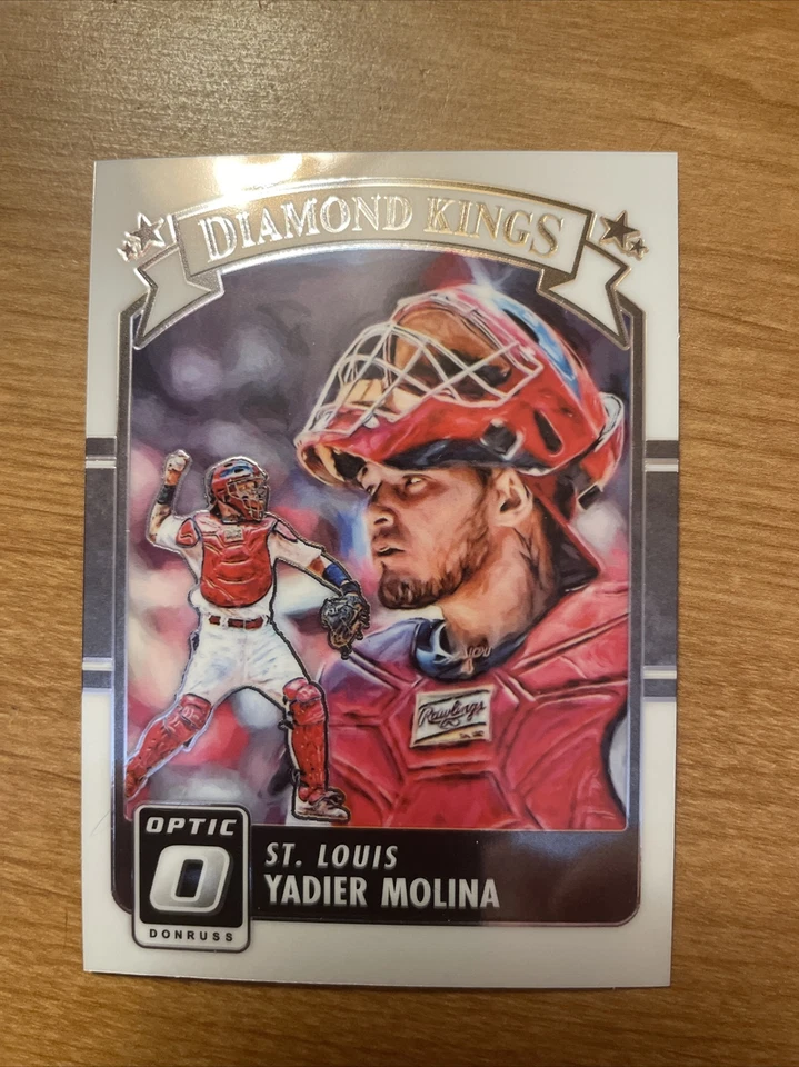 2016 Panini Donruss Optic Base & Purple Yadier Molina #26 Cardinals - Image 2 of 4
