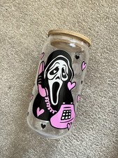 beer can glass with lid