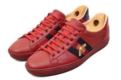 GUCCI  trainers ACE BEE Sneakers ITALY 7.5UK /US8 shoes men 429446 Authentic