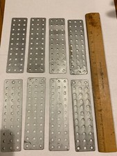 AC Gilbert Erector Set Part "MF" Base Plates Lot of 8  Free Shipping 