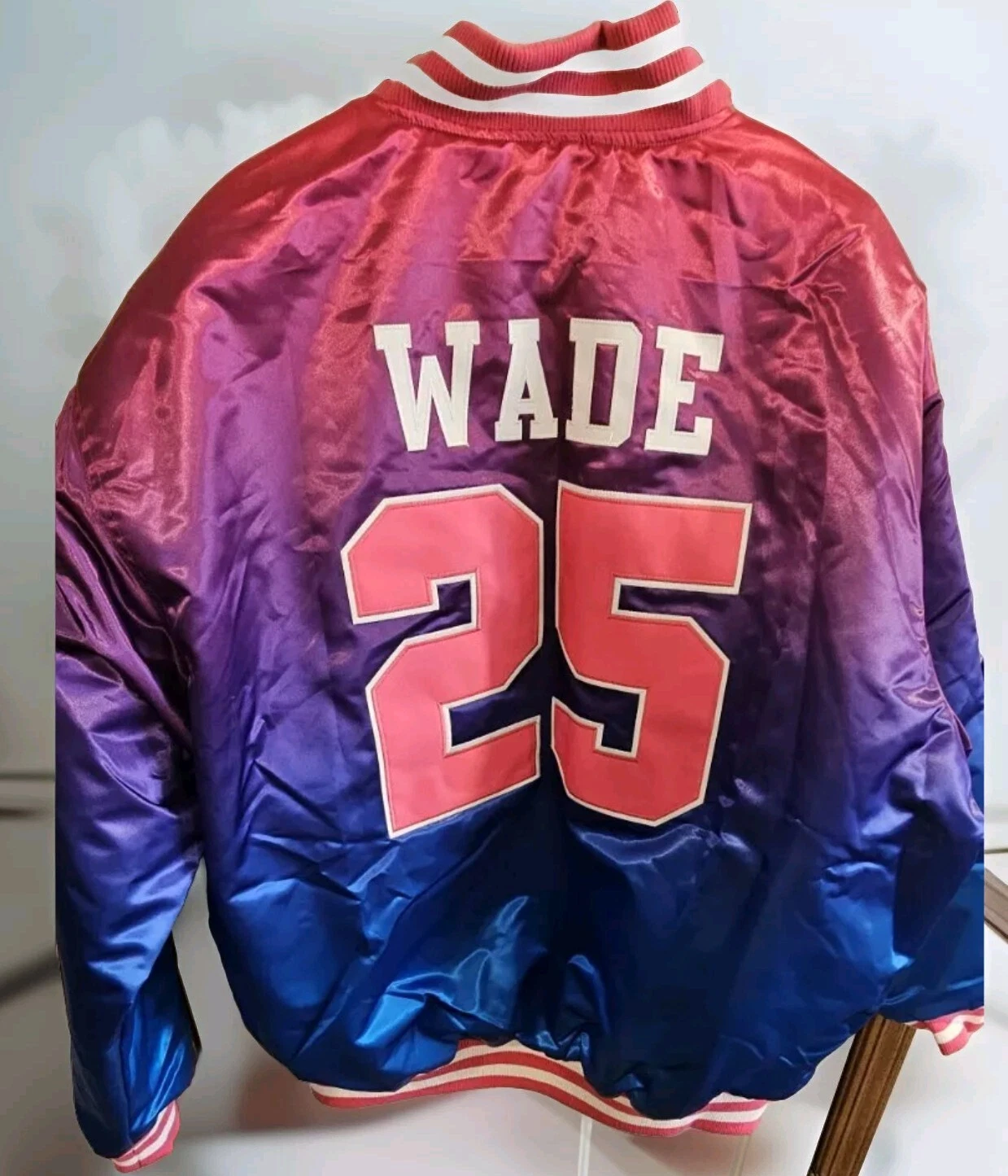 Dwayne Wade Basketball High School Satin Jacket Headgear Classics NBA 7XL (GG)