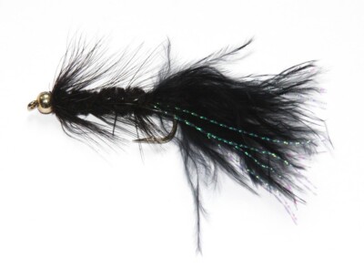 6 Woolly Bugger Kaulquappe Fliegen Braten Bashen Forellenköder Größe 8, 10, 12 14