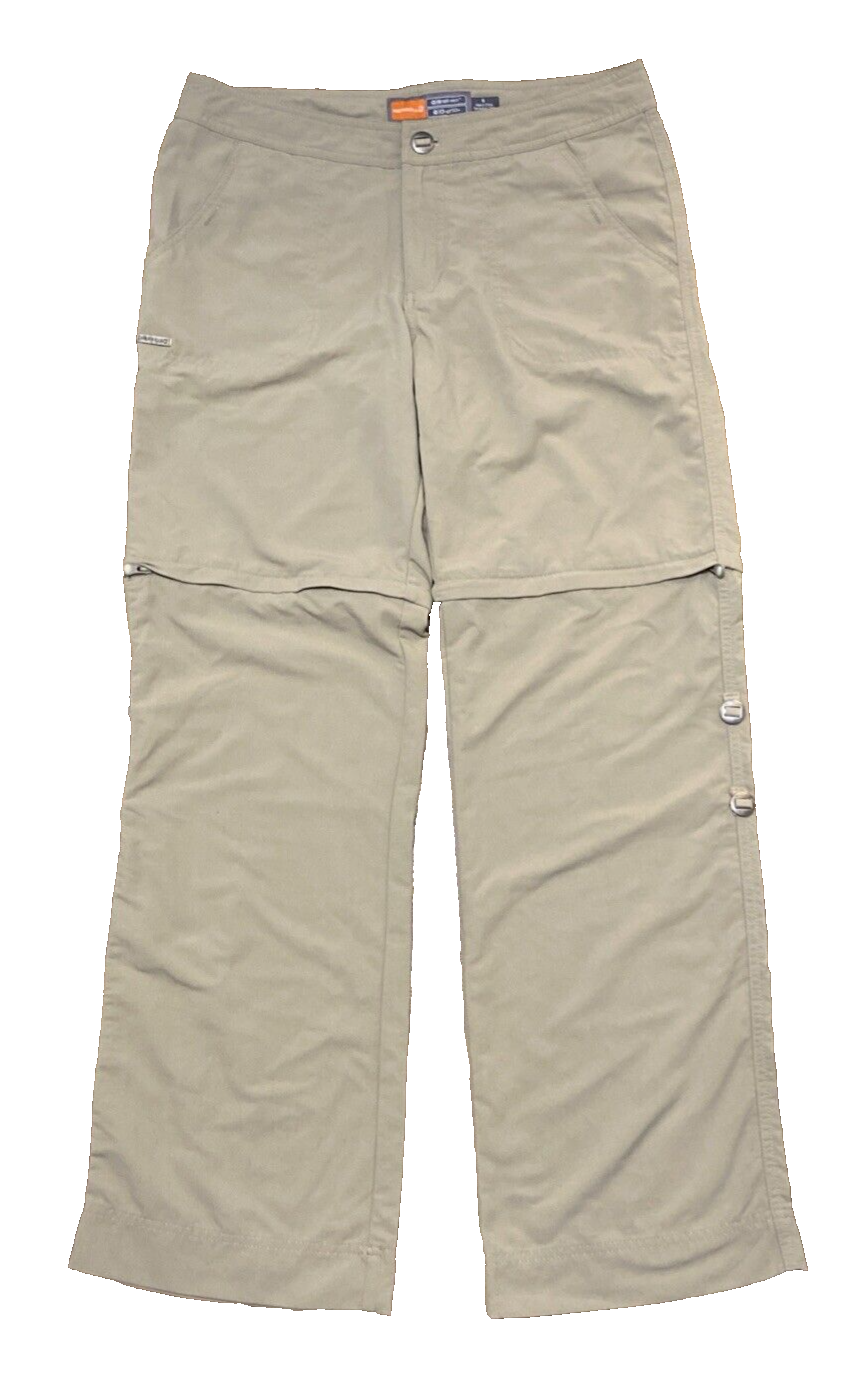 Pantaloni Merrell donna 8 tortora beige escursionismo UPF50+ Opti stoppino convertibili e tasche