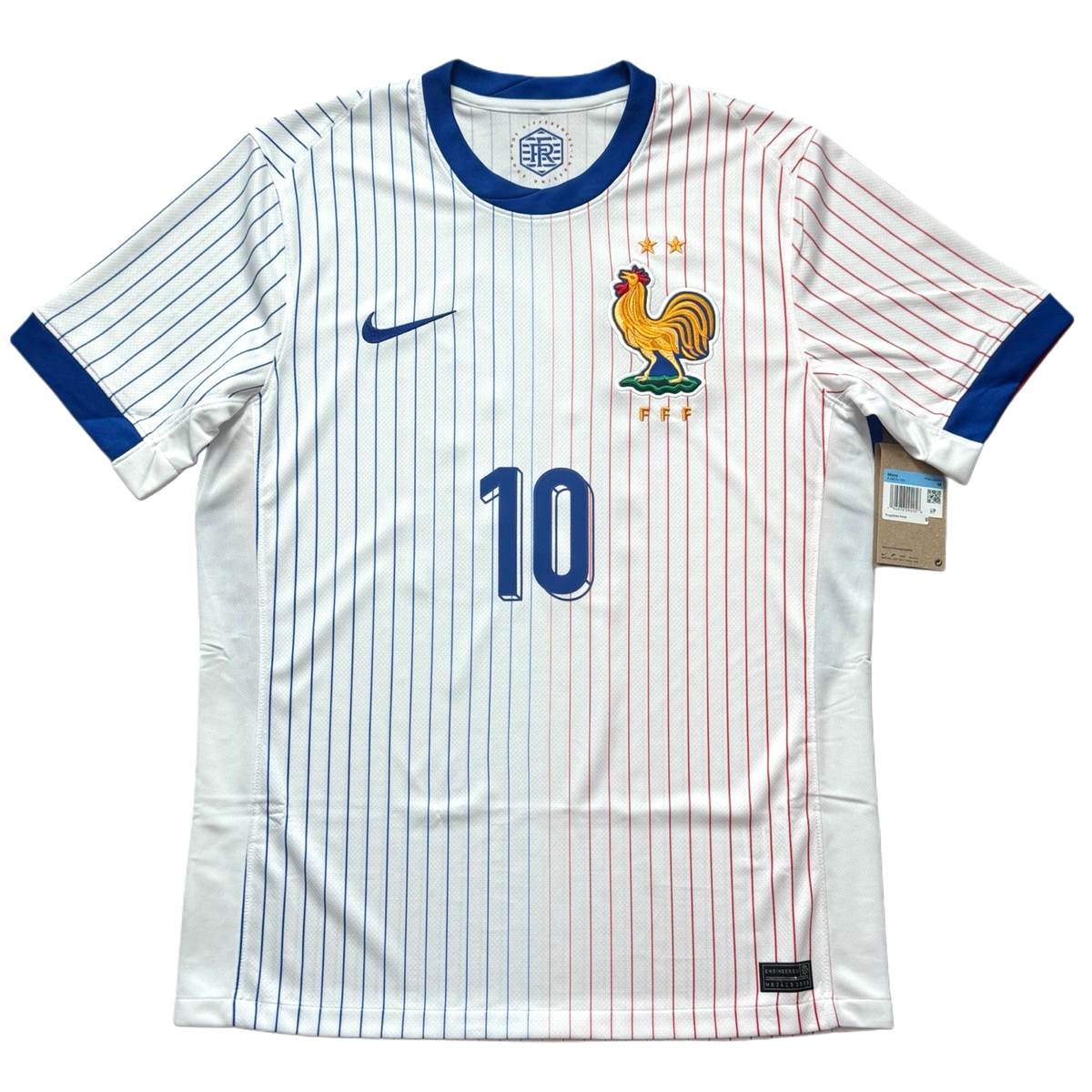 2024/25 France Away Jersey #10 Mbappe Medium Nike Soccer Euro Kit