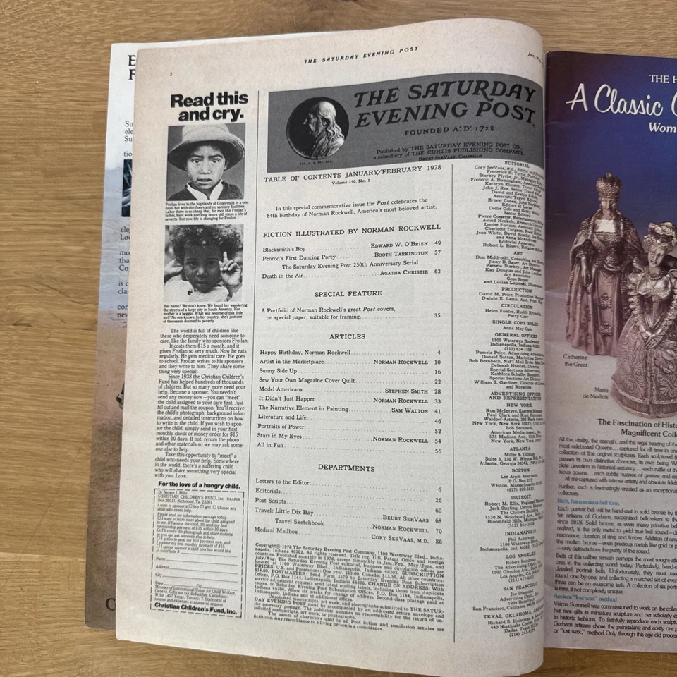 The Saturday Evening Post Special Norman Rockwell Artwork Issue Jan/Feb 1978 - Image 2 of 4