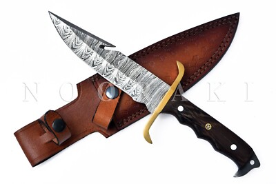 Custom Hand made Bowie, Hunting, antique knife Full Tang Handle, Sheath 12''