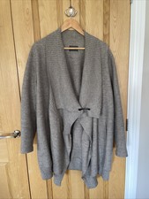 Oska Moessmer 100% Boiled Wool Coat Jacket Beige Ecru Loose Fit Relaxed Size 1