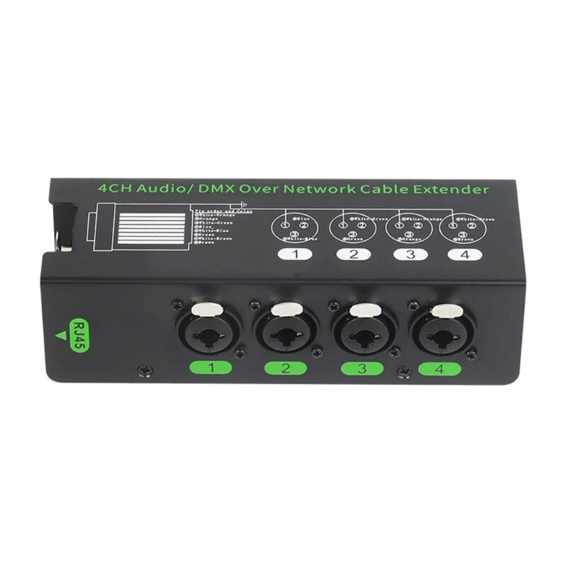4Channel Male Female Sound Signal Extender Over RJ45 for Stage Performances - Image 2 of 4