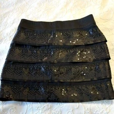 Twenty One ( or forever 21) tiered sequined mini fully lined  sz M