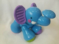 Fisher Price Amazing Animals Blue Elephant Baby Toddler Twist Click Toy