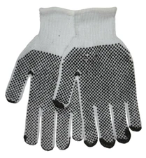 MCR Safety Dotted Cotton String Knit Work Gloves X-Small 1 Dozen