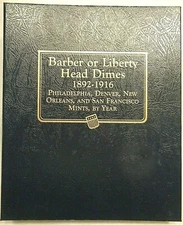 Whitman Classic Liberty Head Dimes Coin Album New (Barber Dimes) 