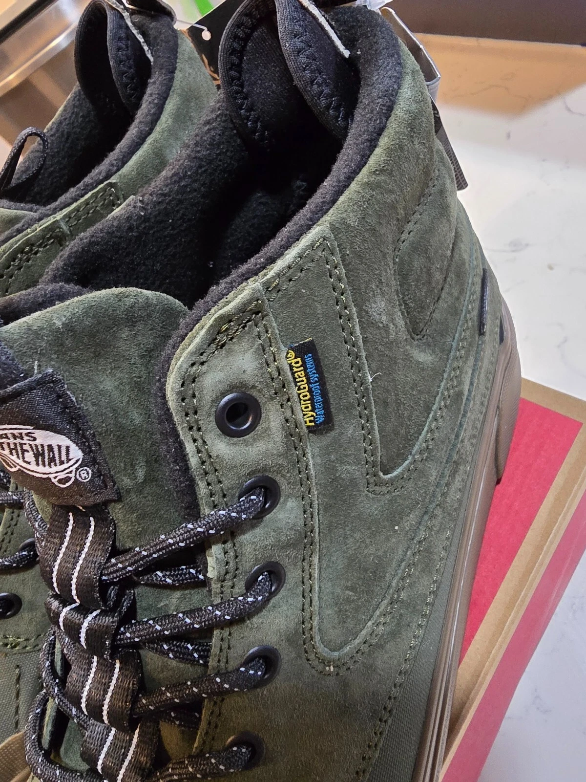 STIVALI VANS DEL PATO MTE 2 UTILITY GUM OLIVA SCURO PRIMALOFT IMPERMEABILI TAGLIA 11